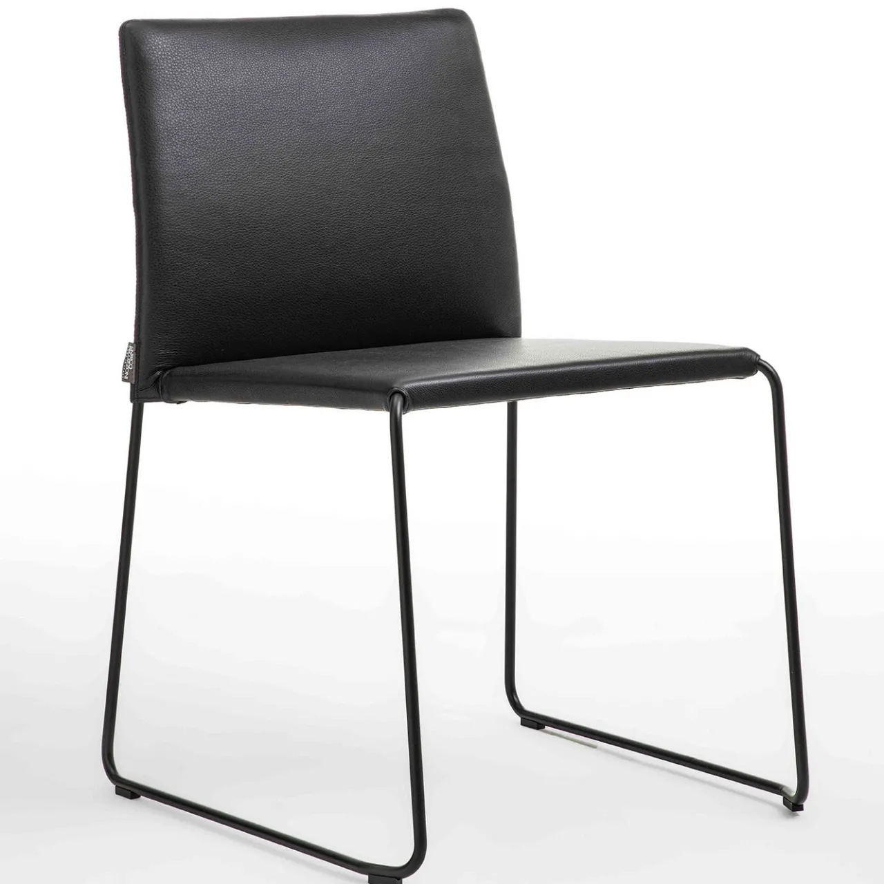 Enrico Pellizzoni Chairs<Bizzy Black Leather Chair