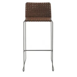 Enrico Pellizzoni Bar Stools<Bizzy Brown Woven Bar Stool