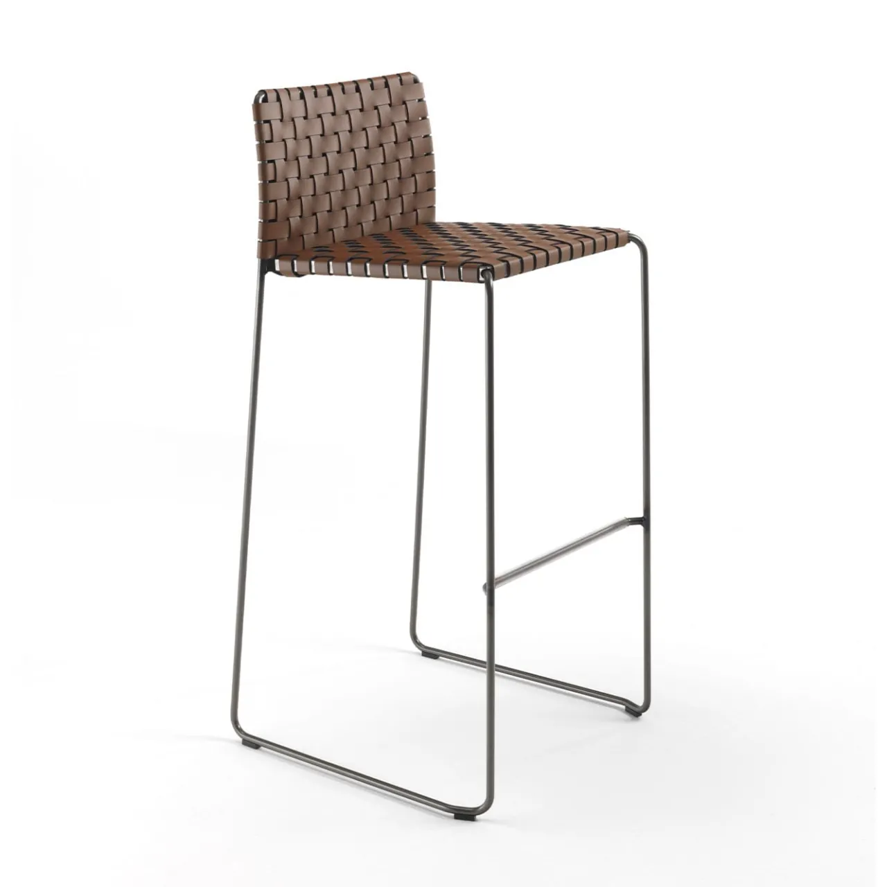 Enrico Pellizzoni Bar Stools<Bizzy Brown Woven Bar Stool