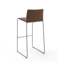 Enrico Pellizzoni Bar Stools<Bizzy Brown Woven Bar Stool
