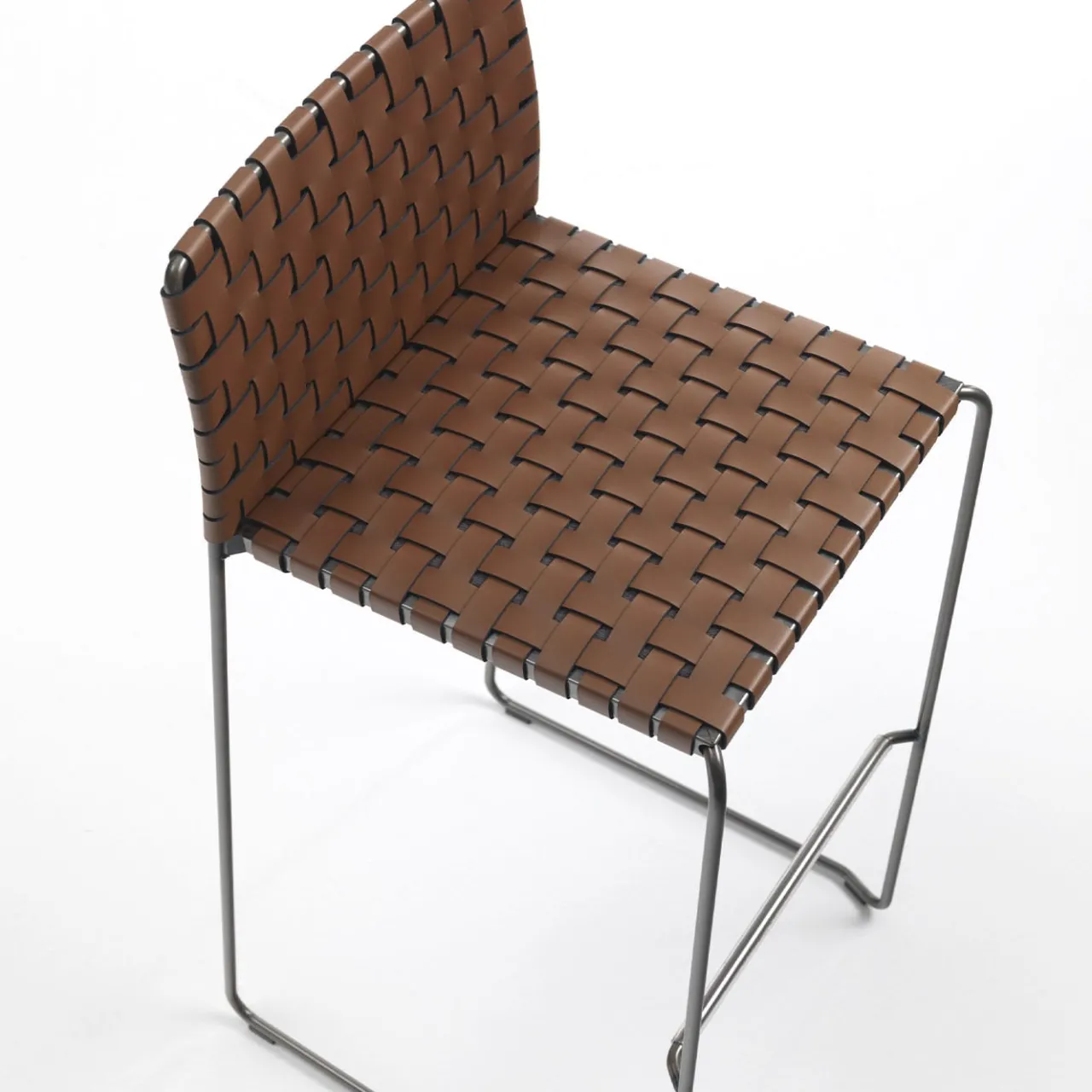 Enrico Pellizzoni Bar Stools<Bizzy Brown Woven Bar Stool