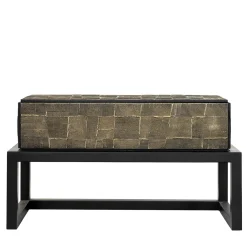 BottegaNera Furniture Nightstands<Black & Gold Wood Nightstand