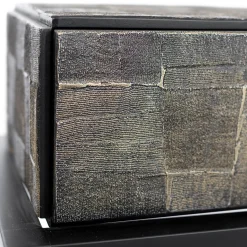BottegaNera Furniture Nightstands<Black & Gold Wood Nightstand