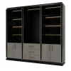 Guerra Vanni Bookcases<Black and Brown Bookcase with Eucalyptus Doors from Studio Privè Collection