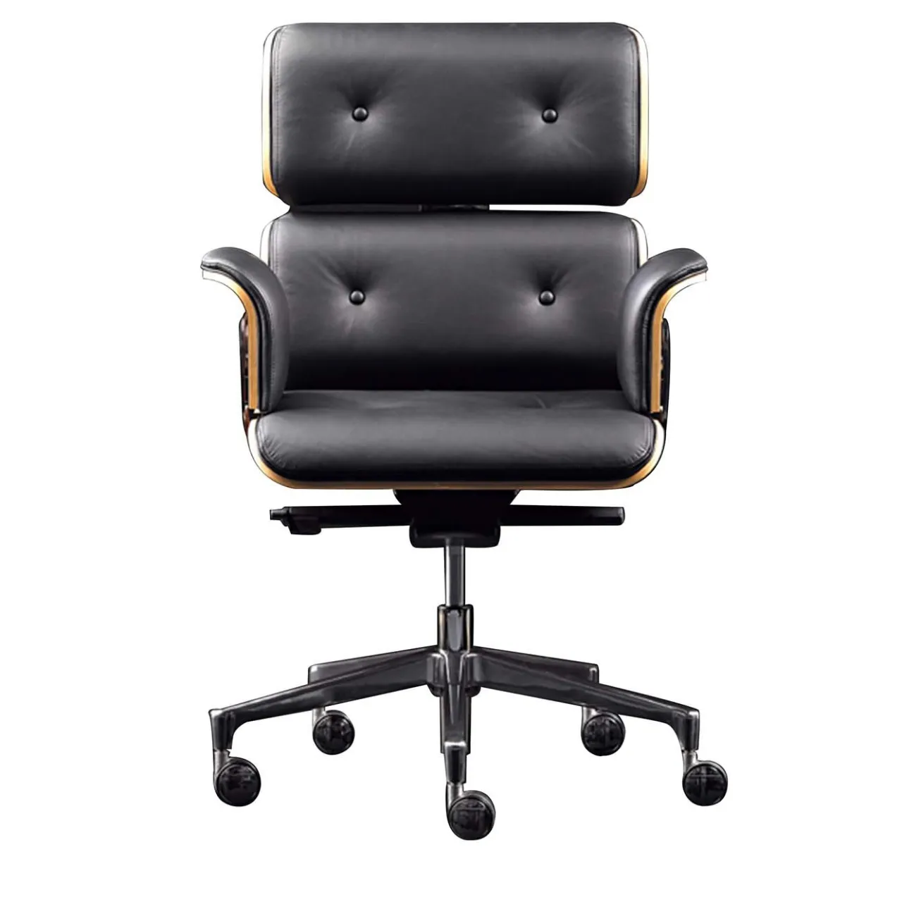 Altek Italia Design Office Chairs<Black Armadillo/2 Swivel Armchair by Rainer Bachschmid