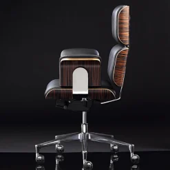 Altek Italia Design Office Chairs<Black Armadillo/2 Swivel Armchair by Rainer Bachschmid