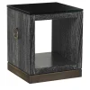 Chelini Nightstands<Black Bedside Table by Michele Bonan