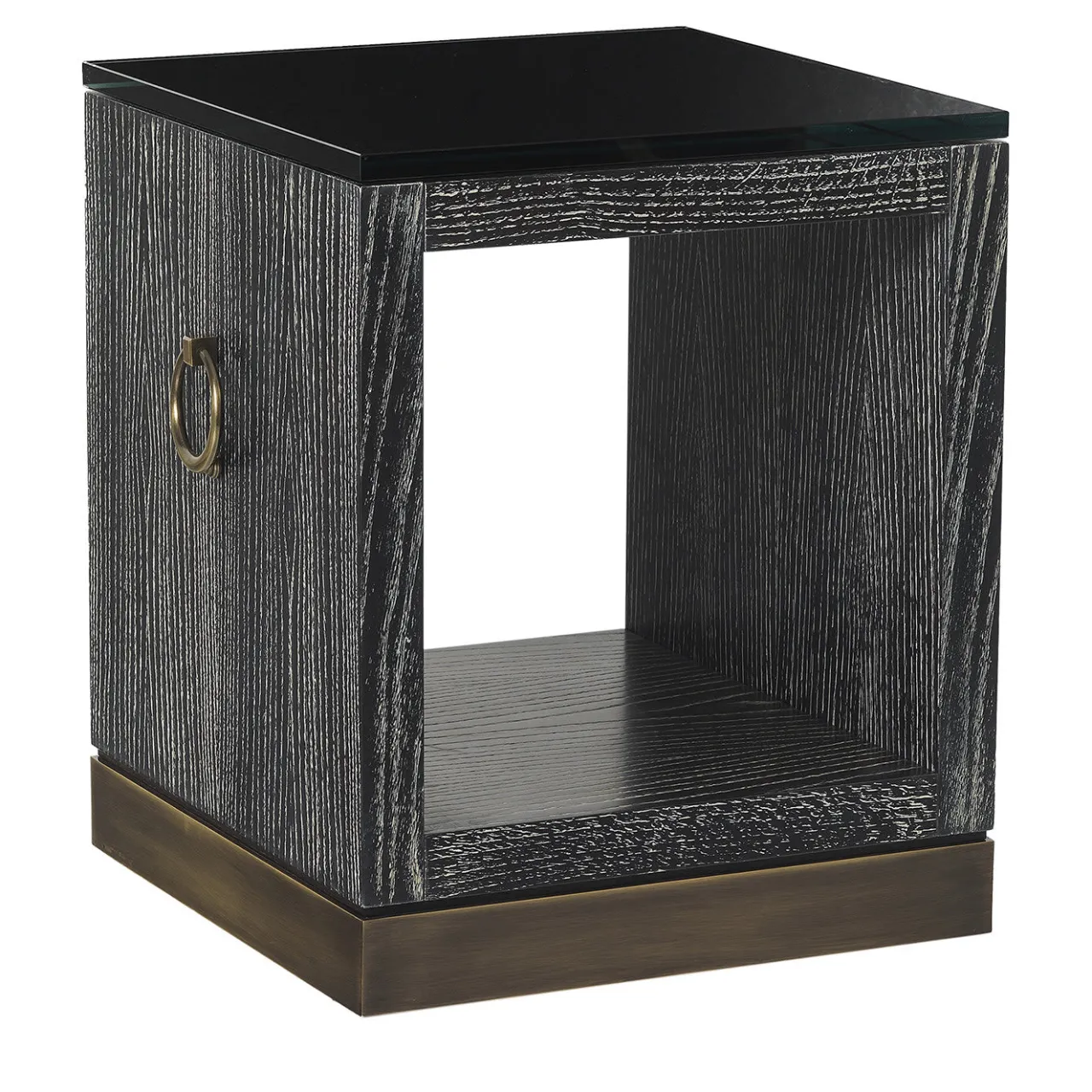 Chelini Nightstands<Black Bedside Table by Michele Bonan