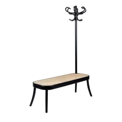 Gebrüder Thonet Vienna GmbH (GTV) – Wiener GTV Design Benches<Black Coat Rack Bench by Front