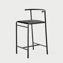 Baleri Italia Bar Stools<Black Kitchen Stool with Lasten Seat