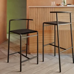 Baleri Italia Bar Stools<Black Kitchen Stool with Lasten Seat