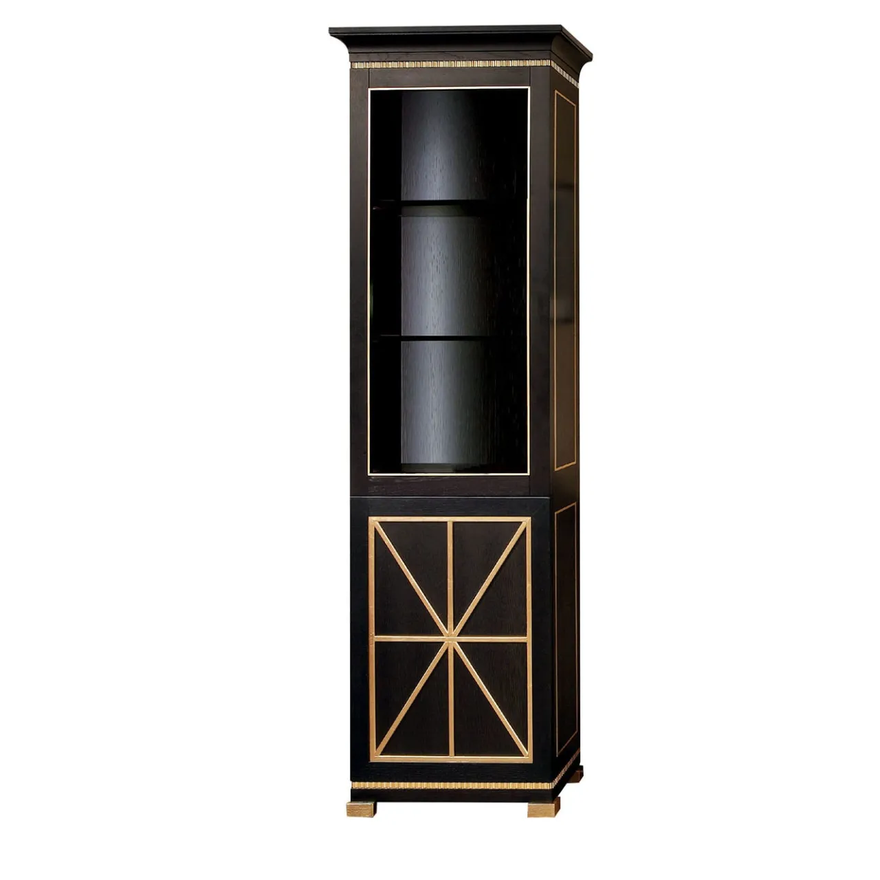 Ros Italia Interiors Cabinets<Black Lacquered Oak Cabinet