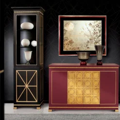 Ros Italia Interiors Cabinets<Black Lacquered Oak Cabinet