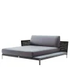 Giorgio Collection Outdoor Chaises & Daybeds<Black Outdoor fabric Chaise Longue