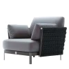 Giorgio Collection Outdoor Armchairs<Black Outdoor Occasional fabric Chair