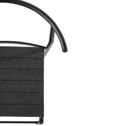 Baleri Italia Chairs<Black Stackable Chair with Lasten Seat