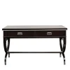 LCI_DECORA Desk & Writing Tables<Black Writing Desk with Chrome Details