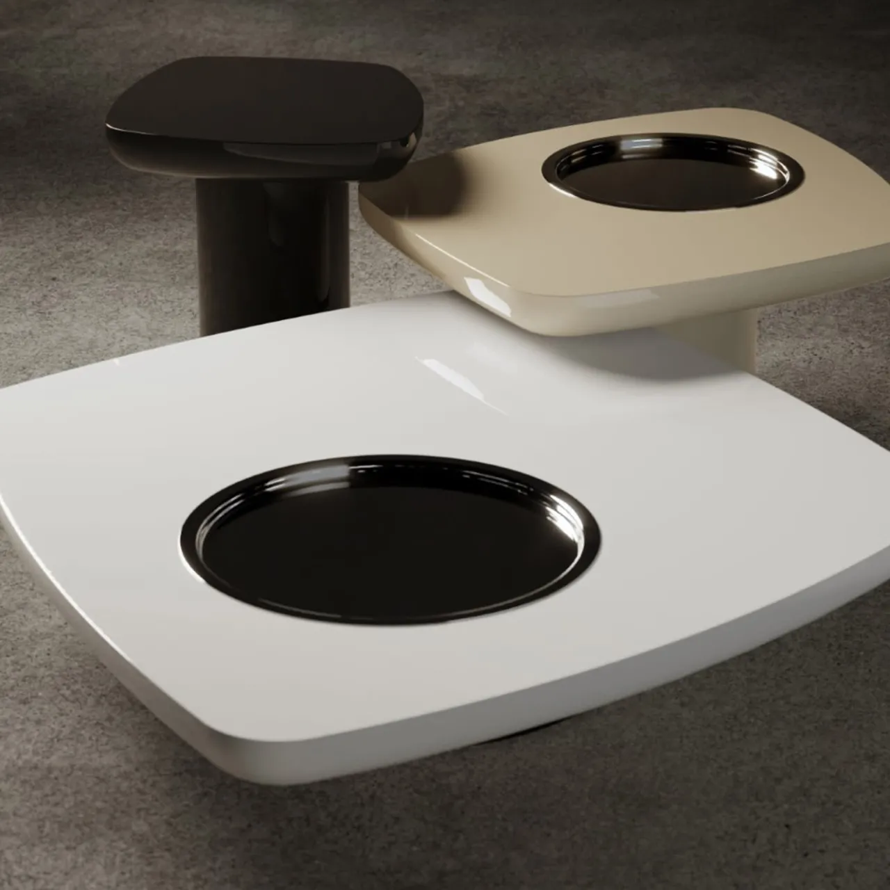 Giopagani Coffee Tables<Blackbird White Low Coffee Table