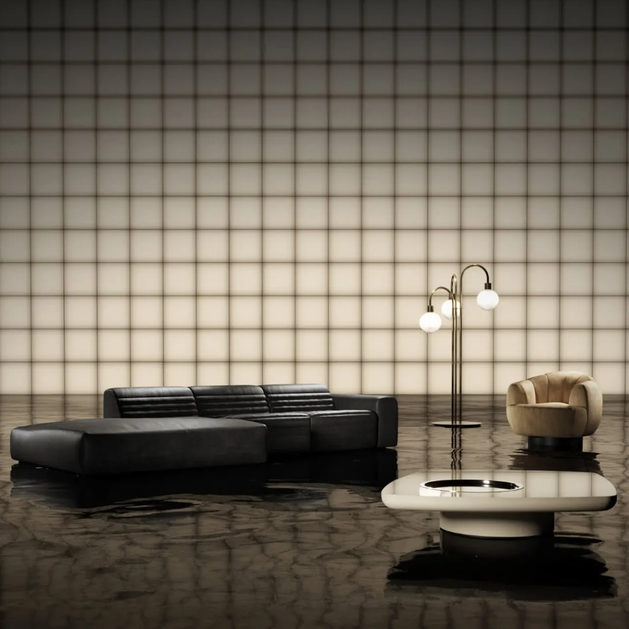 Giopagani Coffee Tables<Blackbird White Low Coffee Table