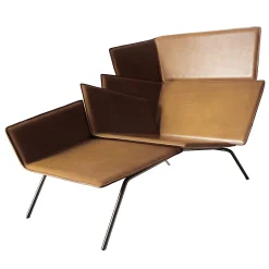 Ferri 1956 Chaises<Blade Brown Chaise Longue by Ludovica + Roberto Palomba