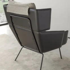 Ferri 1956 Lounge Chairs<Blade Fiberglass High Lounge Chair by Palomba Serafini