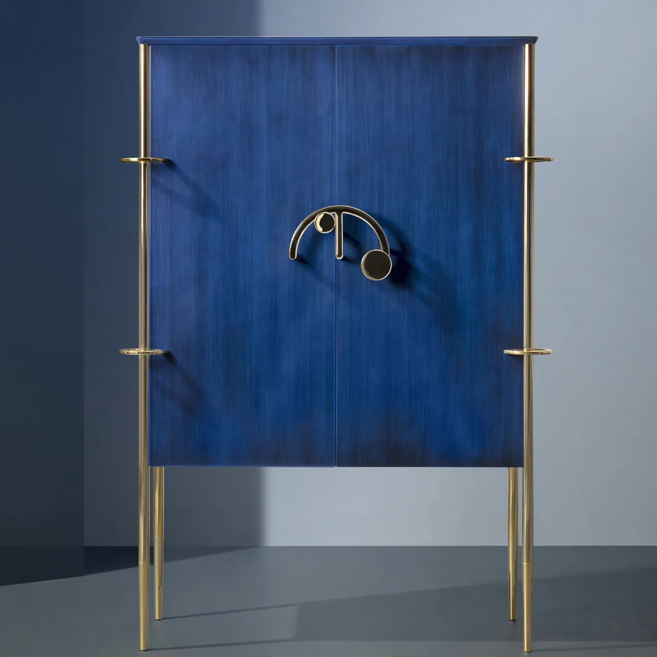 Exto Cabinets<Blue Clockwork Cabinet by Lanzavecchia+Wai