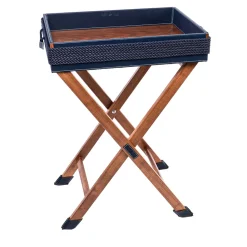 Marricreo Outdoor Coffee Tables<Blue Folding Side Table