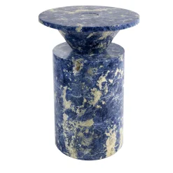 MMairo Side Tables<Blue Sodalite marble Totem by Karen Chekerdjian