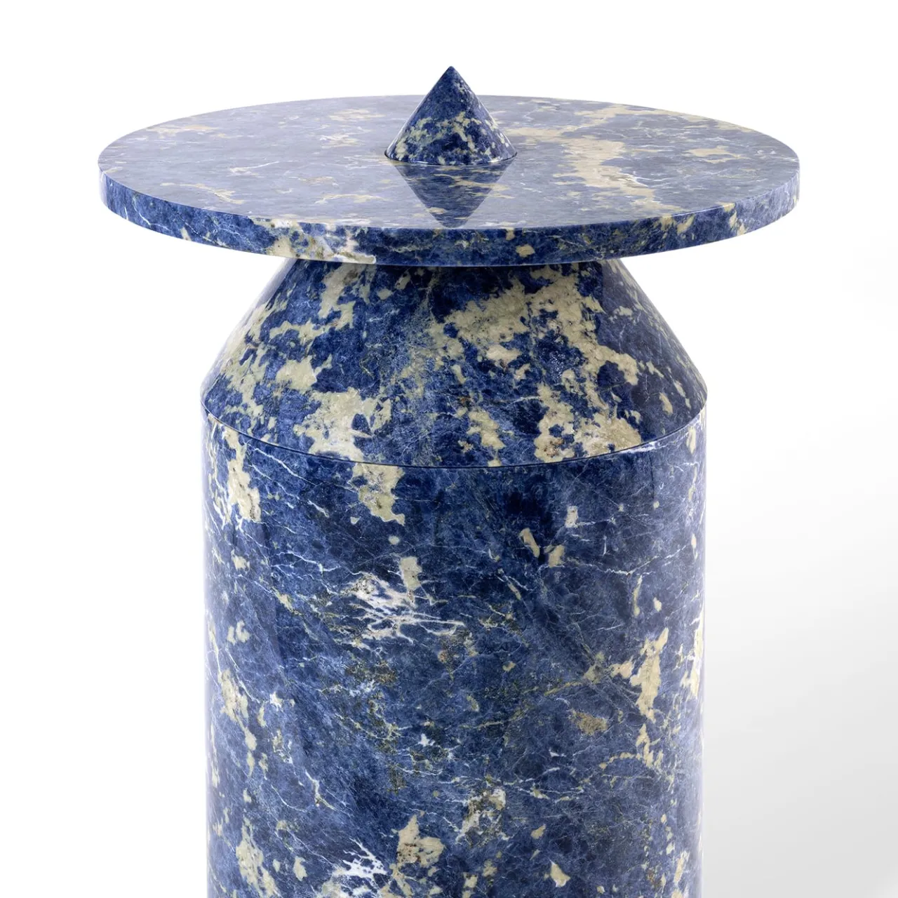 MMairo Side Tables<Blue Sodalite marble Totem by Karen Chekerdjian