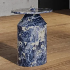 MMairo Side Tables<Blue Sodalite marble Totem by Karen Chekerdjian
