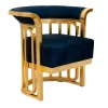 CG Capelletti Lounge Chairs<Blue Velvet Armchair