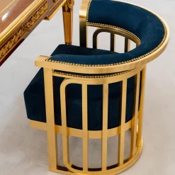 CG Capelletti Lounge Chairs<Blue Velvet Armchair