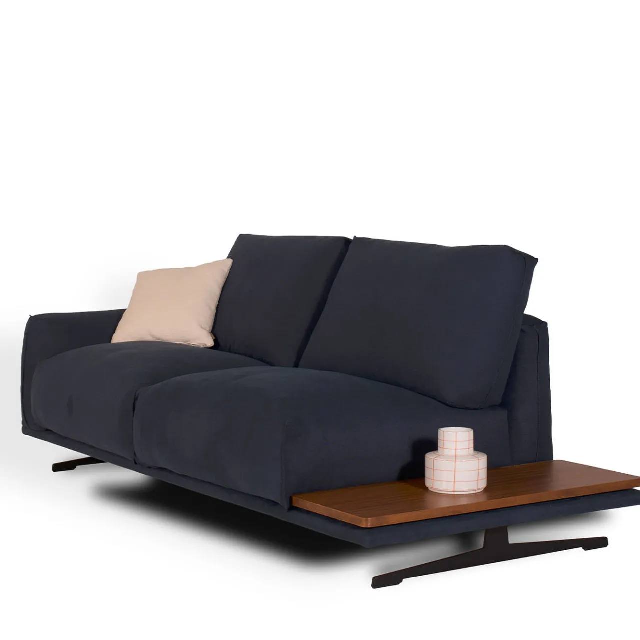 Mantellassi 1926 Sofas<Boboli Blue Fabric Sofa with Side Table