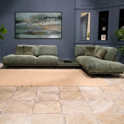 Mantellassi 1926 Sofas<Boboli green corner sofa with side table