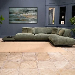 Mantellassi 1926 Sofas<Boboli green corner sofa with side table