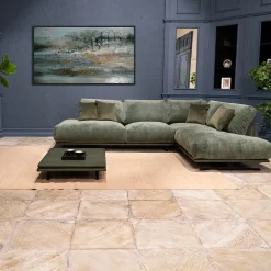 Mantellassi 1926 Sofas<Boboli green corner sofa with side table