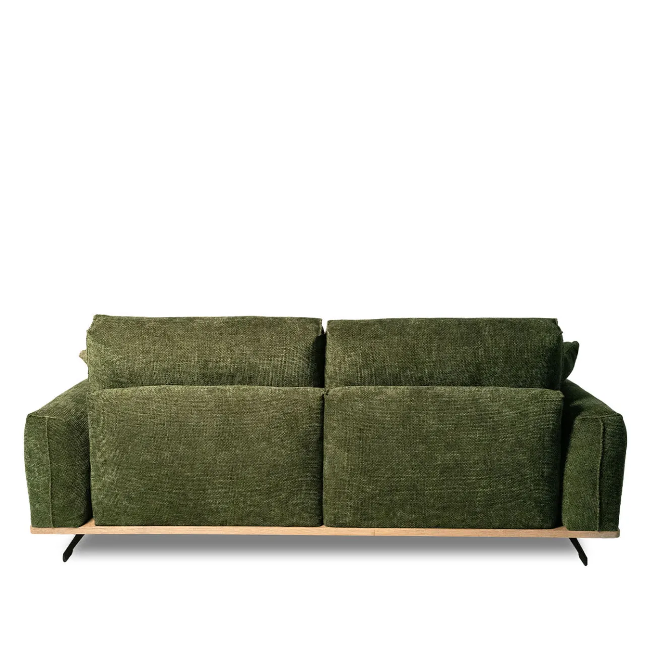 Mantellassi 1926 Sofas<Boboli Green Fabric Sofa with Wooden Base