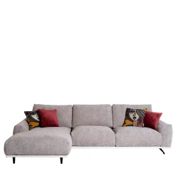 Mantellassi 1926 Sofas<Boboli light gray sofa with chaise longue