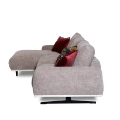 Mantellassi 1926 Sofas<Boboli light gray sofa with chaise longue
