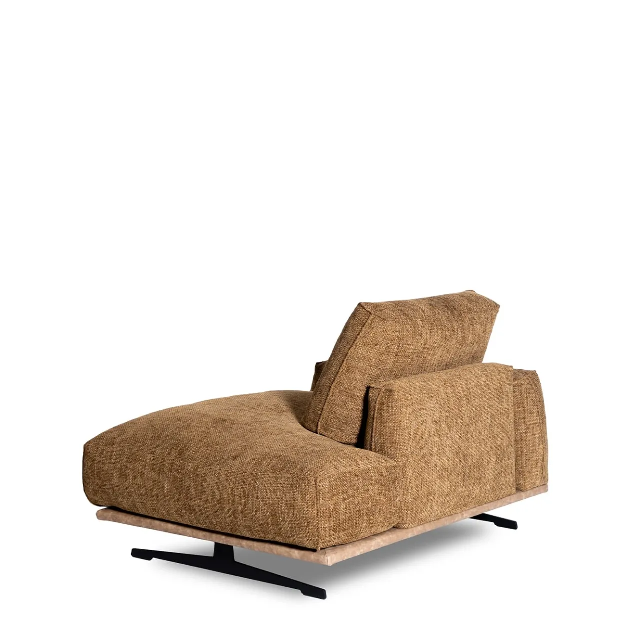Mantellassi 1926 Chaises<Boboli ocher yellow dormeuse with light brown base