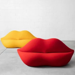 Gufram Sofas<Bocca Red Limited Edition Sofa by Studio 65