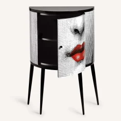 Fornasetti Cabinets<Bocca Small Curved Cabinet