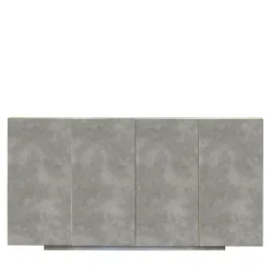 Meccani Design Sideboards Buffets<Boccadarno Otto 4-Door Gray Sideboard by Meccani Studio