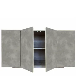 Meccani Design Sideboards Buffets<Boccadarno Otto 4-Door Gray Sideboard by Meccani Studio