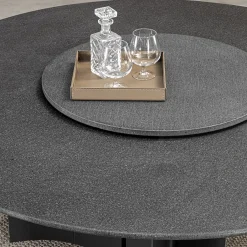 Meroni & Colzani Outdoor Dining Tables<Bolgheri Round Stone Outdoor Dining Table