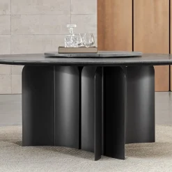 Meroni & Colzani Outdoor Dining Tables<Bolgheri Round Stone Outdoor Dining Table