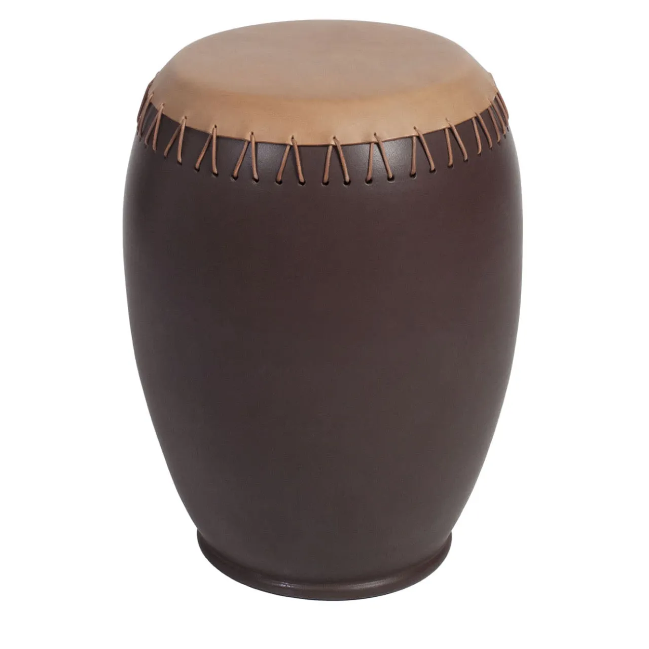 Oscar Maschera Stools<Bombo Dark-Brown Stool by Nestor Perkal