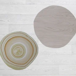 Cupioli Coffee Tables<BonBon Irregular Golden & Beige Coffee Table #1