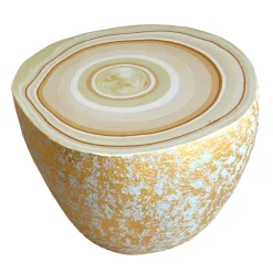Cupioli Coffee Tables<BonBon Irregular Golden & Beige Coffee Table #2