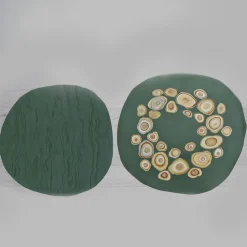 Cupioli Coffee Tables<BonBon Irregular Golden & Green Coffee Table #1